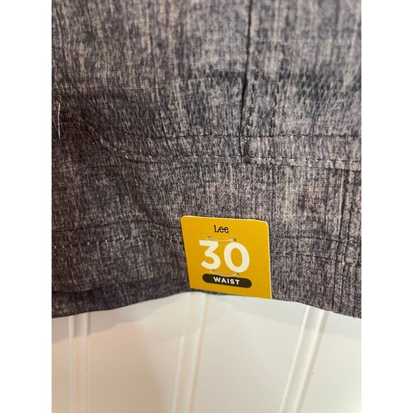 Lee Mens Gray Polyester Cargo Shorts Sz 30 With Multiple Pockets &Button Closure - Picture 15 of 16